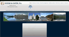 Desktop Screenshot of kozakgayer.com