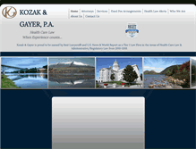 Tablet Screenshot of kozakgayer.com